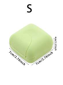 1 pièce Boîte à savon en plastique, boîte de rangement de savon de voyage avec couvercle, étui à savon portable, boîte de rangement de savon de couleur unie, boîte de rangement de savon avec égouttoir pour le voyage, le camping, la salle de sport, accessoires de salle de bain