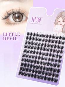 120 Stücke Wimpernbüschel, DIY Wimpernverlängerung Büschelwimpern, Flauschige individuell anzubringende Kunstwimpern, C-Krümmung, 11-13 mm Länge