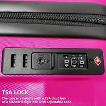 3-Piece 20 Inch Hardside Carry-On Luggage Set With Spinner Wheels And TSA Lock For Travel