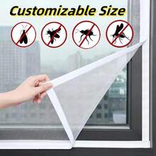 Customizable Insect Screen, Anti-Mosquito And Bug Mesh Window Screen, Easy Installation Without Drilling, Self-Adhesive White Mosquito Net, Home Window Screen, Invisible Net - 1pc - View 3