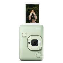Fujifilm Instax Mini LiPlay Hybrid Instant Camera With 20 Instant Films And Photo Album Plus Stickers Bonus Quality Photo Microfiber Cloth (Matcha Green) - Matcha Green - 查看 3