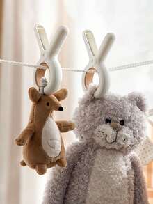 10 件沙滩巾夹毛巾架衣夹衣夹椅夹悬挂夹。超大沙滩巾夹，5.1 英寸毛巾夹适用于沙滩椅巡航重型，毛巾架夹适用于衣服泳池船，2 种颜色：卡其色和蓝色。