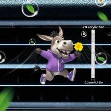 Decoración de clip para rejilla de ventilación de coche con girasol plano 2D - Clip de rejilla de acrílico con almohadilla de fragancia comprimida, se ajusta a la mayoría de los vehículos, accesorio interior de coche, ambientador, idea de regalo creativa, decoración de vehículo | Diseño de girasol | Diseño detallado, plano 2D - Unitalla - Ver 6