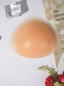 Prótesis de mama triangular de silicona del color de la piel, resistente al calor para nadar y spa, almohadilla de silicona artificial para realzar el busto, unisex para después de la cirugía de extirpación de mama, 1 pieza - Albaricoque - Ver 8