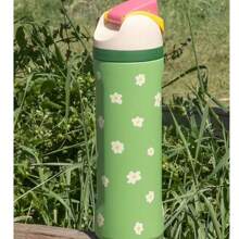 Termo O-wala con pajita de 24 oz/32 oz, se puede usar para deportes al aire libre, tiempo de conservación del calor, se puede aislar agua fría y caliente, bebidas congeladas, apariencia hermosa, mano de obra exquisita, adecuado para acampar, trabajar, uso en interiores.