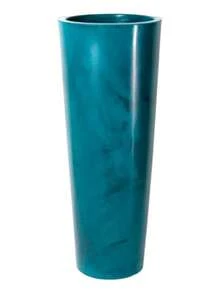 Decorative Plant Pot Marbled Ibiza Column 70cm High Ideal For Composing Living Room Party Room - Green - View 2