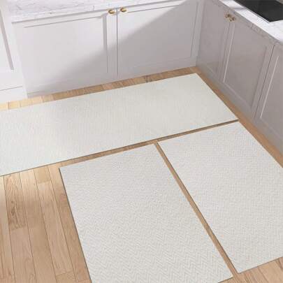 Tapete Kit Cozinha 3 Peças Rústico Natural Antiderrapante Artesanal Cru Cinza