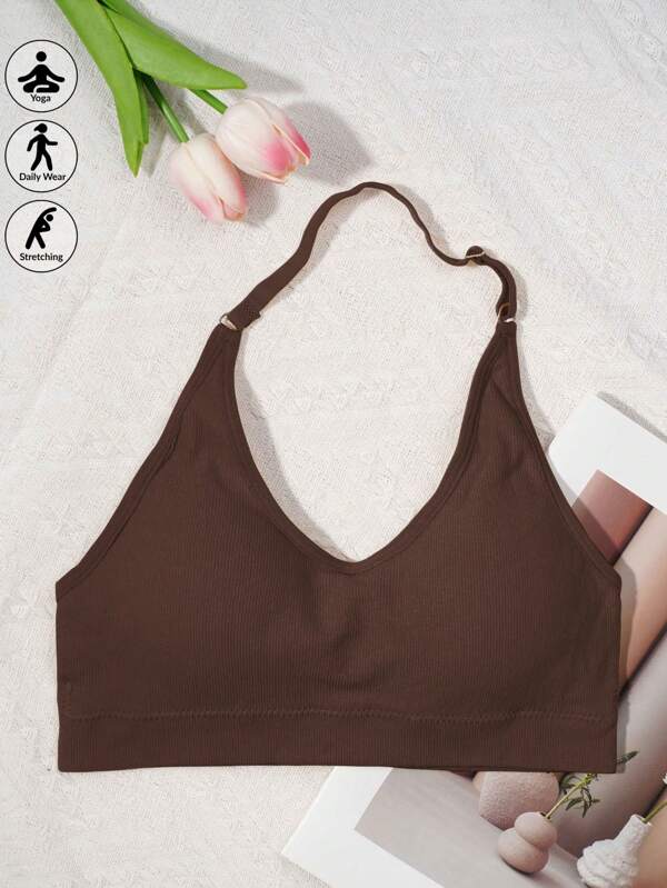 1 szt. Biustonosz sportowy typu racerback dla kobiet, biustonosz sportowy do jogi i fitnessu