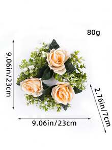 1/2pcs, 17.72inch Orange Maple Leaf, Sunflower Wreath, PVC Sunflower, Eucalyptus Leaf, Bow Design, Classic Home Decor - For Party Background, Fence Wall, Outdoor Decoration, Garden, Window Display, Yard, Holiday Props, Artificial Decoration Fall Decor Halloween Autumn Decor - Multicolor - View 12