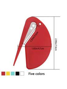 1pc/5pcs Utility Knives, X-Acto Knives, Small Courier Knives, Mini Unboxing Knives, Student Paper Cutting Knives, Letter Opener Knives, Portable Pocket Knives, Rubber Band Remover Hooks. Back To School Stationery Knives.