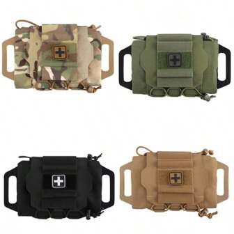 Kit de primeros auxilios táctico de despliegue rápido MOLLE para uso al aire libre, supervivencia y camping