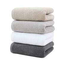4-Piece Premium Cotton Towel Set (14x31 Inch) - Ultra Soft, Absorbent Face Cloths, Body Washcloths, Quick-Drying Bath Towels For Face, Body, Bathroom, Travel, Hotel, Gym, Spa - Multicolor - View 5