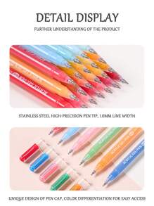 Languo 90 Colors Acrylic Gel Pens Set - 1.0mm Fine Tip For Drawing, Sketching & Art Journaling | Smooth Blending, Large Ink Capacity | Ideal For Artists, Beginners, School Supplies, Back To School