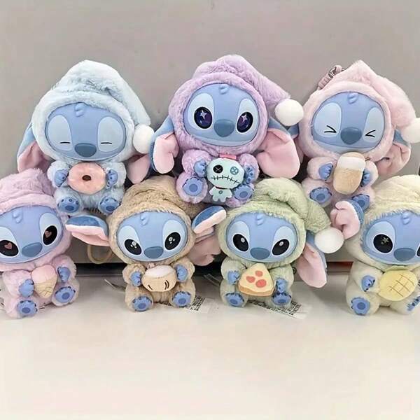 1pc Random Stitch Blind Box - Cartoon Disney Anime Figure Pendant, Hanging Decor - Car Bag Key Chain Accessory - Desktop Ornament, Christmas & Halloween Gift