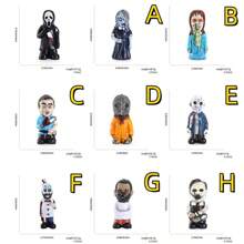 1pc Horror Garden Zombie Scary Face Resin Decor Figurine, Halloween