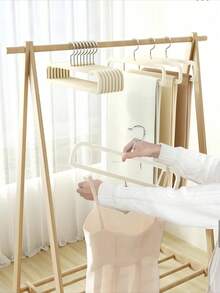 10pcs/Pack Velvet Non-Slip Hangers, Heavy Duty With Shoulder Grooves For Suits, Coats, Jackets, Pants, And Dresses, Closet Organization - Multicolor - View 5