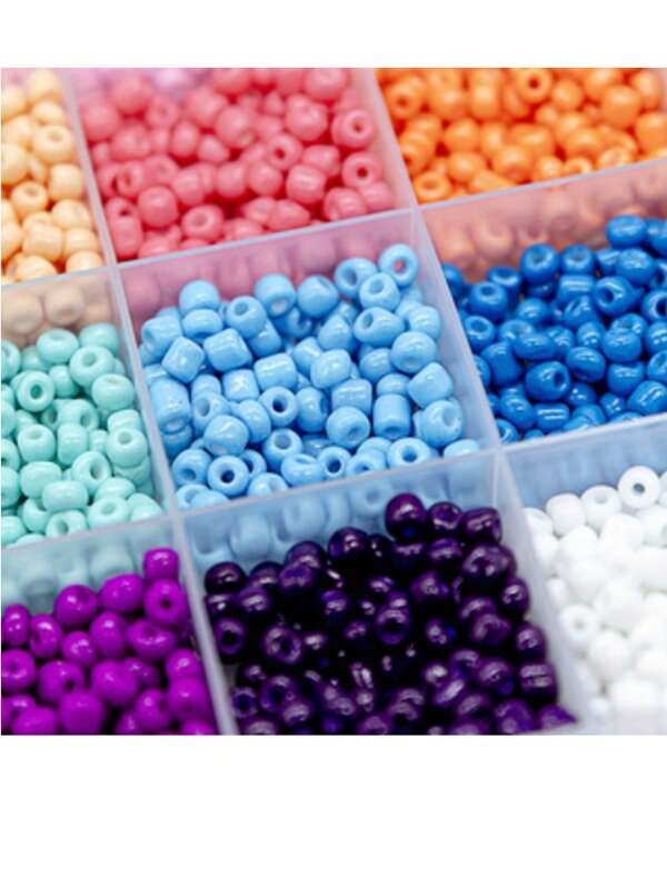 3300pcs Seed Beads Kit 28 Color Rainbow Beads Elastic String Beads Hair Beads For Braids Charm DIY Crafts, Jewelry Making Kit For Bracelets Necklaces, Jewelry Making Birthday Christmas Gifts