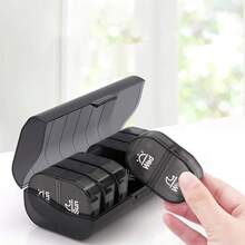 Weekly Pill Organizer 2 Times A Day, AM PM Pill Box 7 Day With One-Side Large Opening Design For Easy Filling, Portable Travel Pill Case For Medication, Vitamins, Fish Oils, Supplements