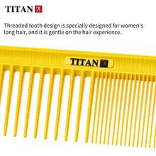 TITAN HIRLD TITAN Professional Daily Use Hair Comb, Unisex - Yellow - View 3