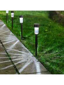 12 Pcs Solar Pathway Lights Outdoor, Solar Powered Landscape Garden Lighting For Walkways, Lawns, Patios, Yards, Paths, Walkway Decoration - Multicolor - View 9