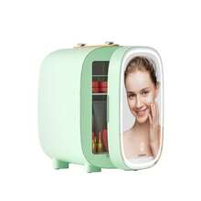 DOVAMAN Mini Cosmetic Fridge, 4L Mini Fridge With 3-Level LED Mirror, Low Noise, Small Skincare Fridge With Cooling And Heating Function, Portable Design For Bedroom, Office And Car - Phích cắm loại C của EU (220-240V) - Xem 8