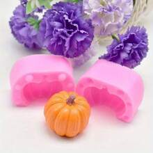 Silicone Mold Pumpkin Shape Candle DIY Mold Home Decoration Small Candle Resin Soap Molds
