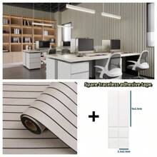 1 Roll 3D Foam Wallpaper - Self-Adhesive, Thickened Sxp Stripe Pattern For Ceilings, Partitions & Curved Indoor Spaces