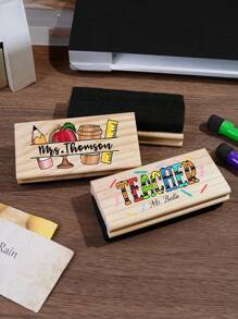 1pc Custom Personalized Teacher Whiteboard Eraser With, Custom Preschool Teacher Name Eraser Gifts, Hand Painted, Custom Teacher Appreciation Gifts,Personalized Gifts, Holiday Decorations, Gifts For Teachers, Creative Teacher Gifts, Back To School Gifts,There Are 23 Styles To Choose From