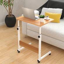 Mobile Over Bed Chair Table Hospital Overbed Height Adjustable Laptop Tray Stand - 60x40cm / 23.6x15.7in - View 4