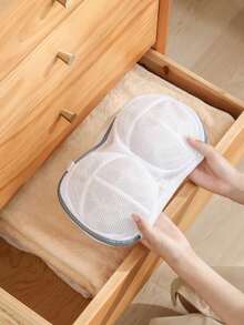 1pc,Bra Laundry Bag, Special For Household Washing Machine, Bra Cover Deformation-Proof, Underwear Washing Bag Bra Washing Bag - Grey - View 6