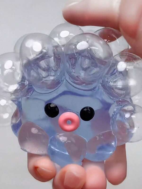 1 pieza Juguete de estrés transparente y lindo con forma de pulpo. Juego de burbujas inyectables súper pegajoso: juguete apretable portátil perfecto para tener en el escritorio y relajarse en movimiento. Juguete Taba Squishy, juguete Fidget, juguetes de slime, diversión y juego sensorial complicado, excelente regalo de Navidad, Halloween y cumpleaños para niños, convirtiéndolo en un regalo ideal para días festivos.