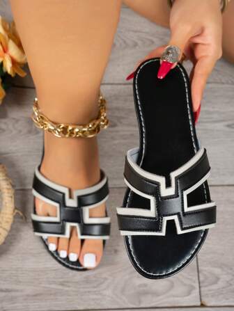 Wide Fit Fairy Style Flat Open Toe Sandals For Women, Summer 2025 Gorgeous Comfortable Flat Sandals With Wide Fit For Ladies