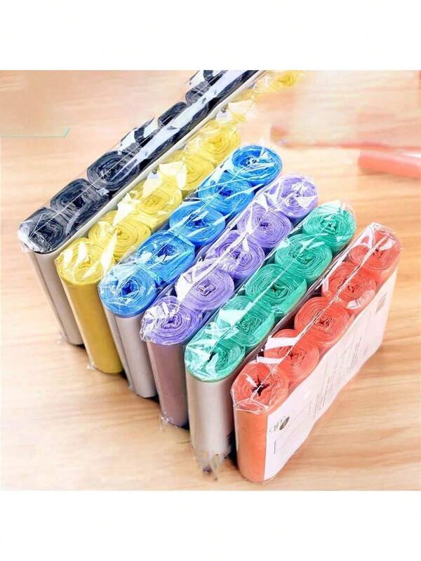 Household Flat Mouth Disposable Color Thickened Garbage Bag, Hotel Household Special Offer Plastic Bag Small Trash Bags, Perfect For Cat Litter, Car Garbage, Home Office, Kitchen Waste, And Dog Poop Scooping!