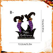 1 pièce de jambes de clown classiques amusantes, panneau Joyeux Halloween, centre de table, effrayant à faire peur, décoration de maison hantée de pirate, convient pour vitrine, décoration de table de fête, cadeau de surprise d'Halloween