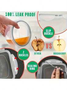 48-52 Pieces/Set Food Storage Container Set, Crisper, Easy Fix Lids (24 Lids + 24 Containers) (26 Lids + 26 Containers) - Sealed Plastic Containers For Pantry, Travel, Outdoor Picnics, Kitchen Organization, Free Labels And Tags