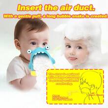 婴儿可爱螃蟹鲨鱼泡泡机浴室玩具动物吹肥皂玩具早教婴儿洗澡玩具 - 彩色 - 查看 4