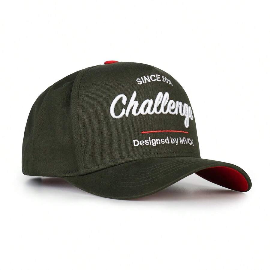 MVCK Green And Red Challenge Curved Brim Cap - Dark Green - View 1