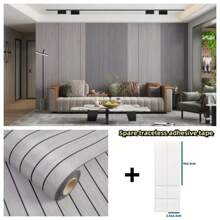 1 Roll 3D Foam Wallpaper - Self-Adhesive, Thickened Sxp Stripe Pattern For Ceilings, Partitions & Curved Indoor Spaces