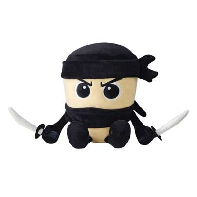 Peluche de animales con "brainrot" de estilo italiano, peluche de evolución "brainrot" de 10", suave, coleccionable, decoración del hogar memética para fans (Capuccino Assassino)