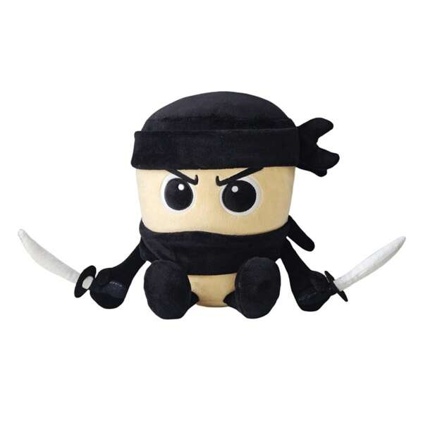 Peluche d'animaux Brainrot italiens façonnée par IA, Peluche Brainrot Evolution de 10 pouces - Douce, de collection, décoration de maison memétique pour les fans (Capuccino Assassino)