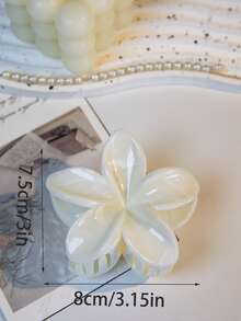 2/1pc Women Floral Hair Clips, 8cm/3.15 Inch Size, Fashionable Flower Hair Claws/Clips, Large Cute, Lightweight, Versatile, Elegant, Minimalist Style, Suitable For Daily, Casual, Party, Commuting, Ponytail, Braids, Face Washing, Makeup, Outfit Matching, Hair Accessories, Hair Tools, Curly Hair Accessories, Women, Hair Stuff, Fall, Hair Accessories