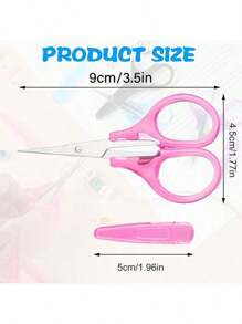 1 PIEZA Tijeras de artesanía - Con cubierta protectora, tijeras para papel hecho a mano, ideales para bordado y corte de papel fino, adecuadas para manualidades, DIY y uso diario - Perfectas para la escuela, la oficina y los viajes