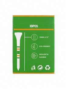 10件竹制高尔夫球座