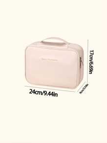 1pc Multifunctional Makeup Bag, Summer Travel Cosmetic Storage Bag, Waterproof Toiletry Bag, Large Capacity Makeup Brush Holder Bag, Convenient Handbag For Skin Care, Cosmetics, Makeup Brushes, Powder Compact, Lipstick, Suitable For Beach, School, Bathroom, Festivals, Valentine's Day, Christmas, Mother's Day Gift For Mothers, Family, Friends, Summer Essentials, Makeup Bag, Bag, Make Up Pouch, Travel Essentials, Makeup Bag, Cosmetic Bag, Large Capacity, Large Makeup Bag,Christmas Gifts,Pouch,Travel,Gifts For Women,Women's Necessaire,Travel Essential,Pouch,Clutch / Small Handbag,Necessaire,Makeup Organizer,Makeup Organize,Pouch,Brush Holder,Mini Pouch,Large Capacity Pouch