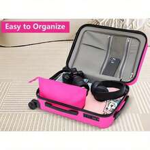 3-Piece 20 Inch Hardside Carry-On Luggage Set With Spinner Wheels And TSA Lock For Travel