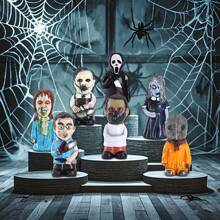1pc Horror Garden Zombie Scary Face Resin Decor Figurine, Halloween