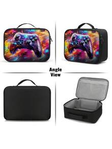 Gamer Boys Lunch Box,Insulated Video Game Lunch Bag For Boys Girls, Reusable Portable Lunchbox To School Work Office Travel Picnic Hiking Beach - one-size - View 11