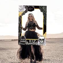 ROARING GOOD TIME RGT Rip To My 20s Photo Booth Props - Twenties Gothic Birthday Party Supplies - Funeral For My Youth 30th Birthday Decoration - Black - View 2