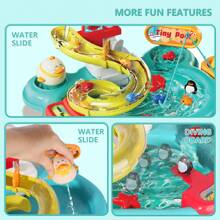 Game Play Sink With Tap Water, Three In One Children's Kitchen Toy, Water Basin, Fishing Set, Track, Pretend To Play Kitchen Cleaning Set Children's Water Toy, Play House Children's Toy, Suitable For Outdoor And Indoor Use, Gift Box Packaging, Birthday Gifts, Children's Gifts,Birthday Gifts,Color Box Packaging (20/22/25PCS For Choose)