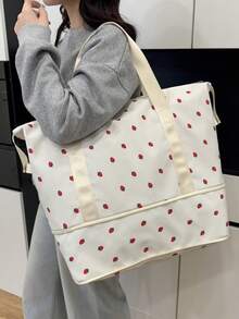 Large Capacity Women's Handbag Travel Bag, Expandable Short Trip Luggage Trolley Bag, Maternity Hospital Bag, Gym Sports Duffel Bag Bag For School School Accessories School Stuff Travel Essentials Holiday Vacation Duffle Bag Luggage Suitcase Travel Bag For Women - Multicolor - View 6